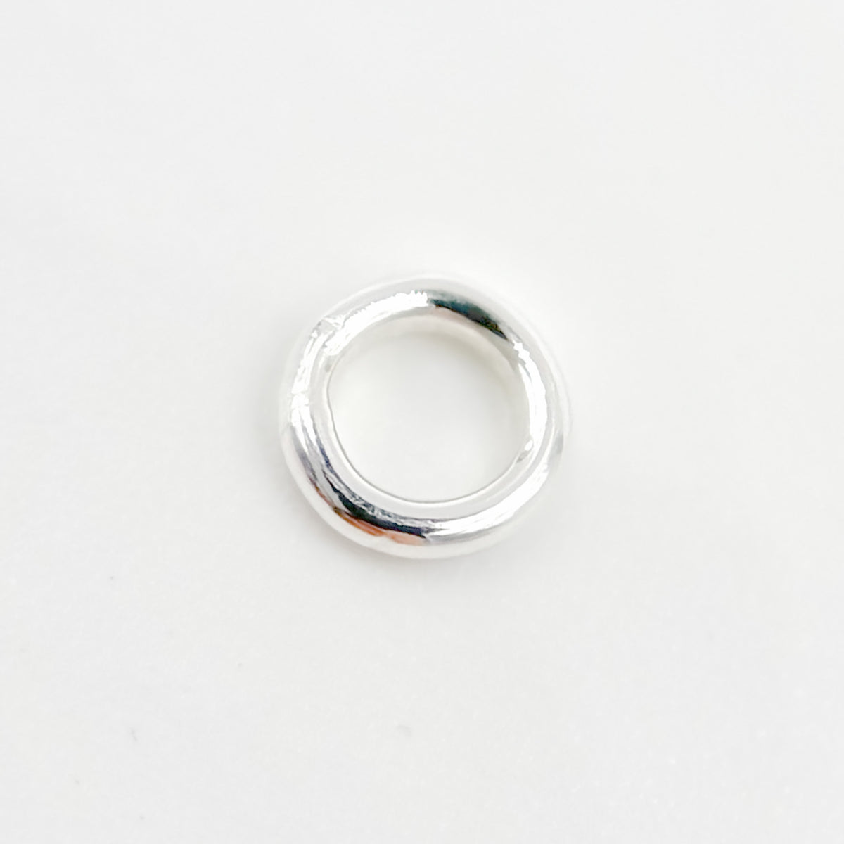 White Sterling Silver Close Jump Ring