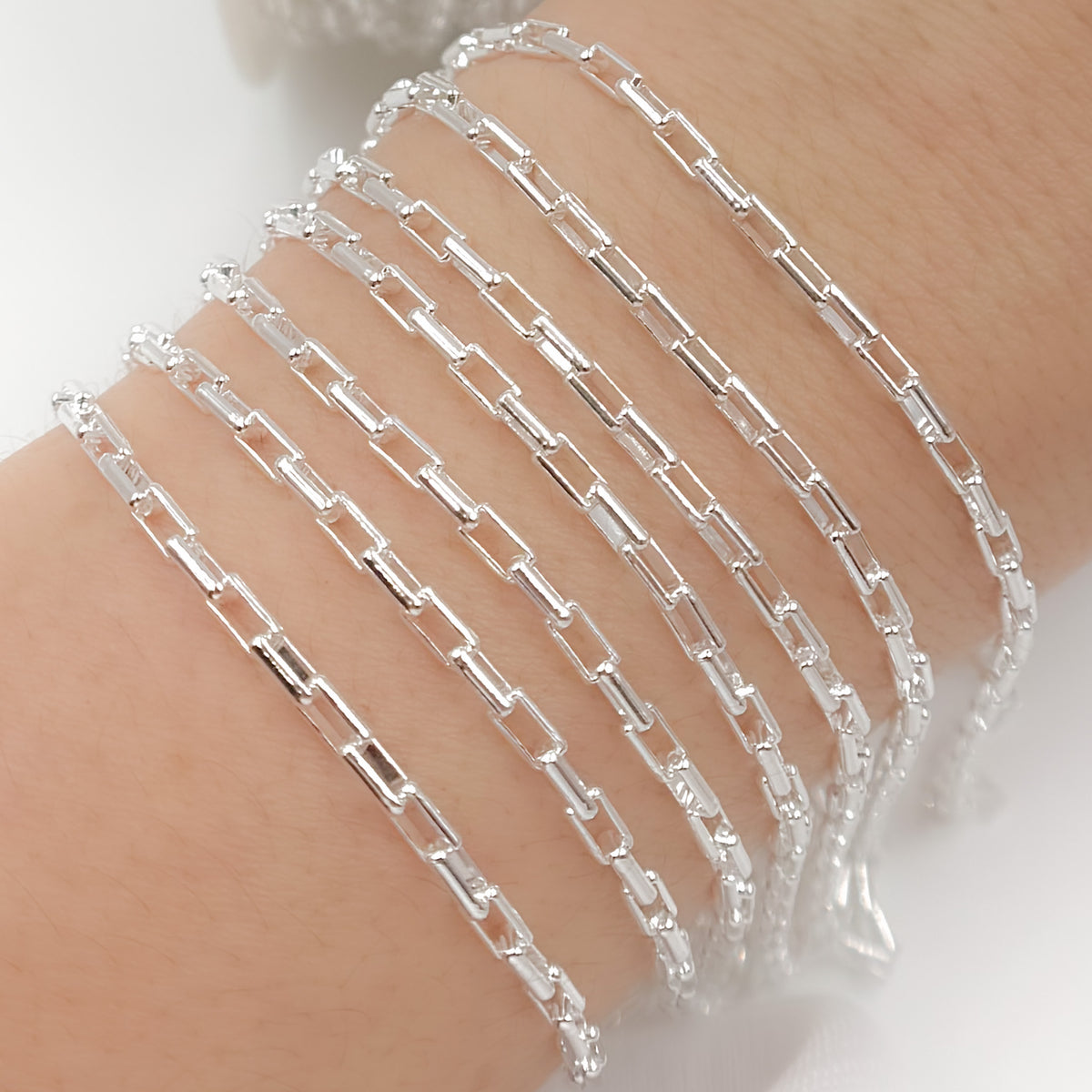 Sterling Silver Box Link Chain