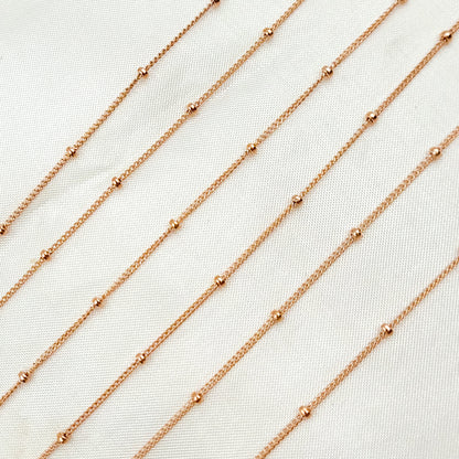 Rose Gold Filled Satellite Chain