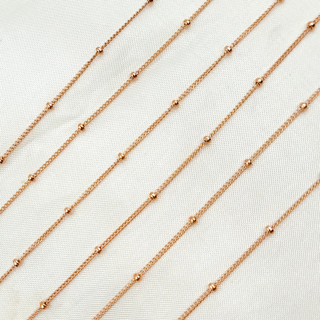 444RGF. Rose Gold Filled Satellite Chain