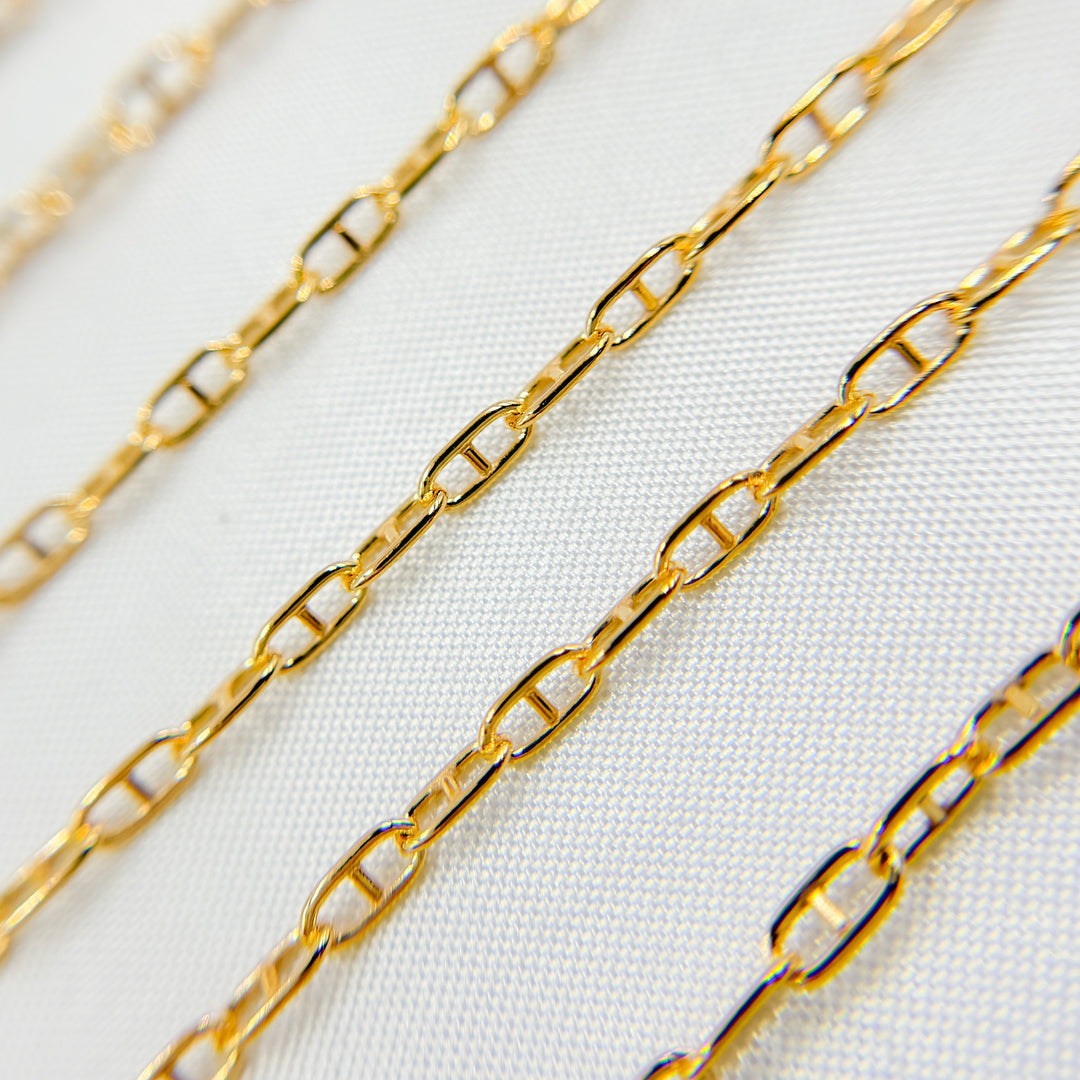 V246GF. 14K Gold Filled Smooth Marina Link Chain