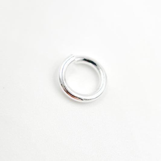 White Sterling Silver Open Jump Ring