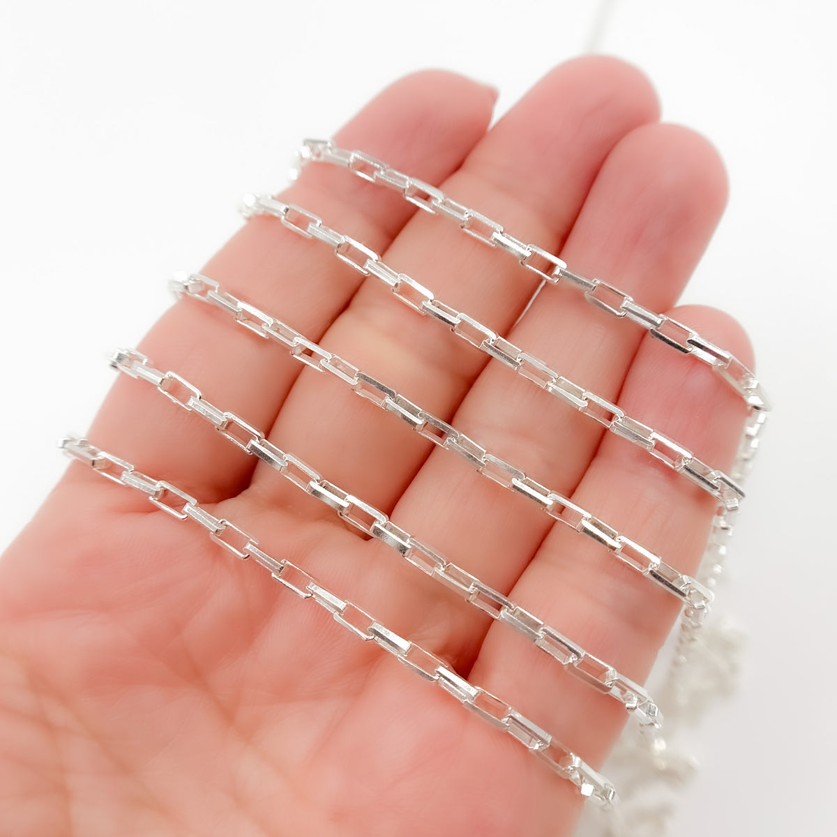 Sterling Silver Box Link Chain