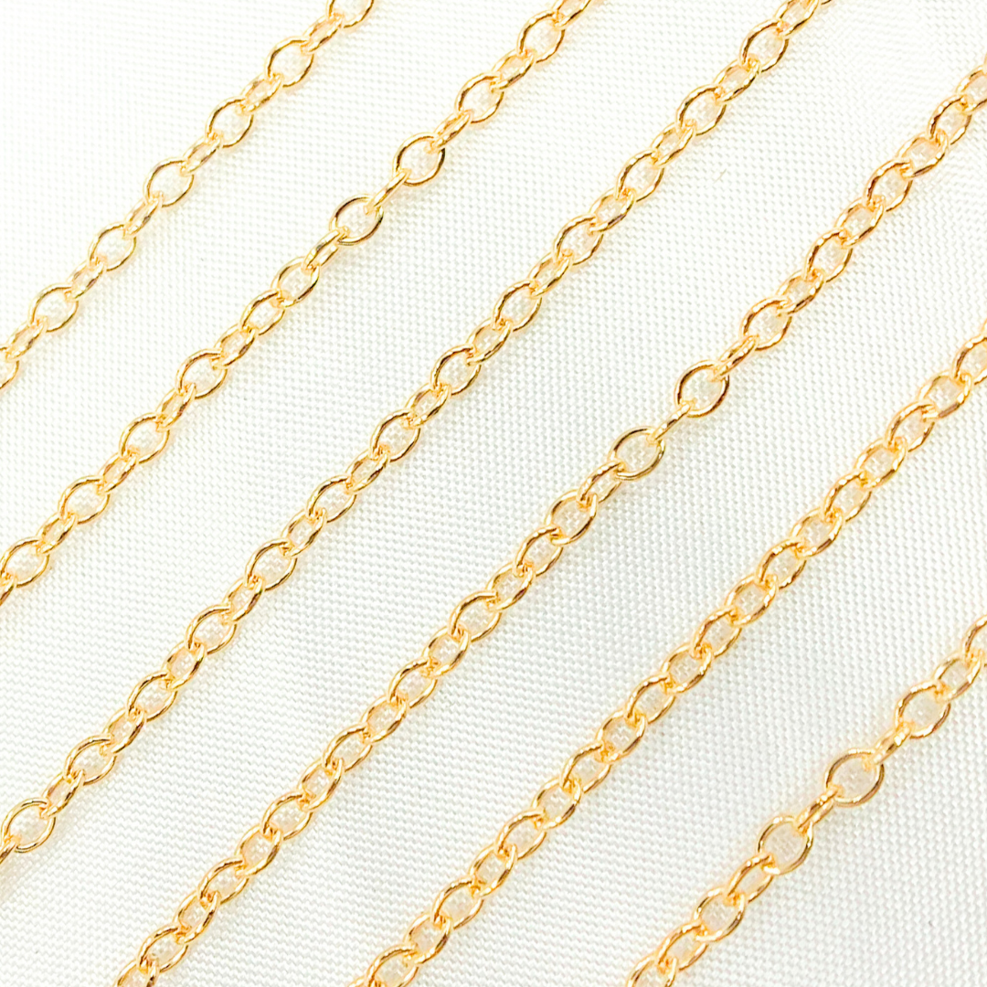 14K Gold Filled Cable Round Link Chain. 1813GF