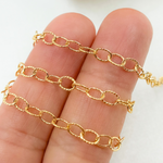 Load image into Gallery viewer, 2207LGF. 14k Gold Filled Hammered Cable Chain