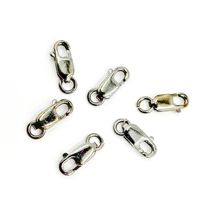 8MM Black Rhodium Lobster Clasp