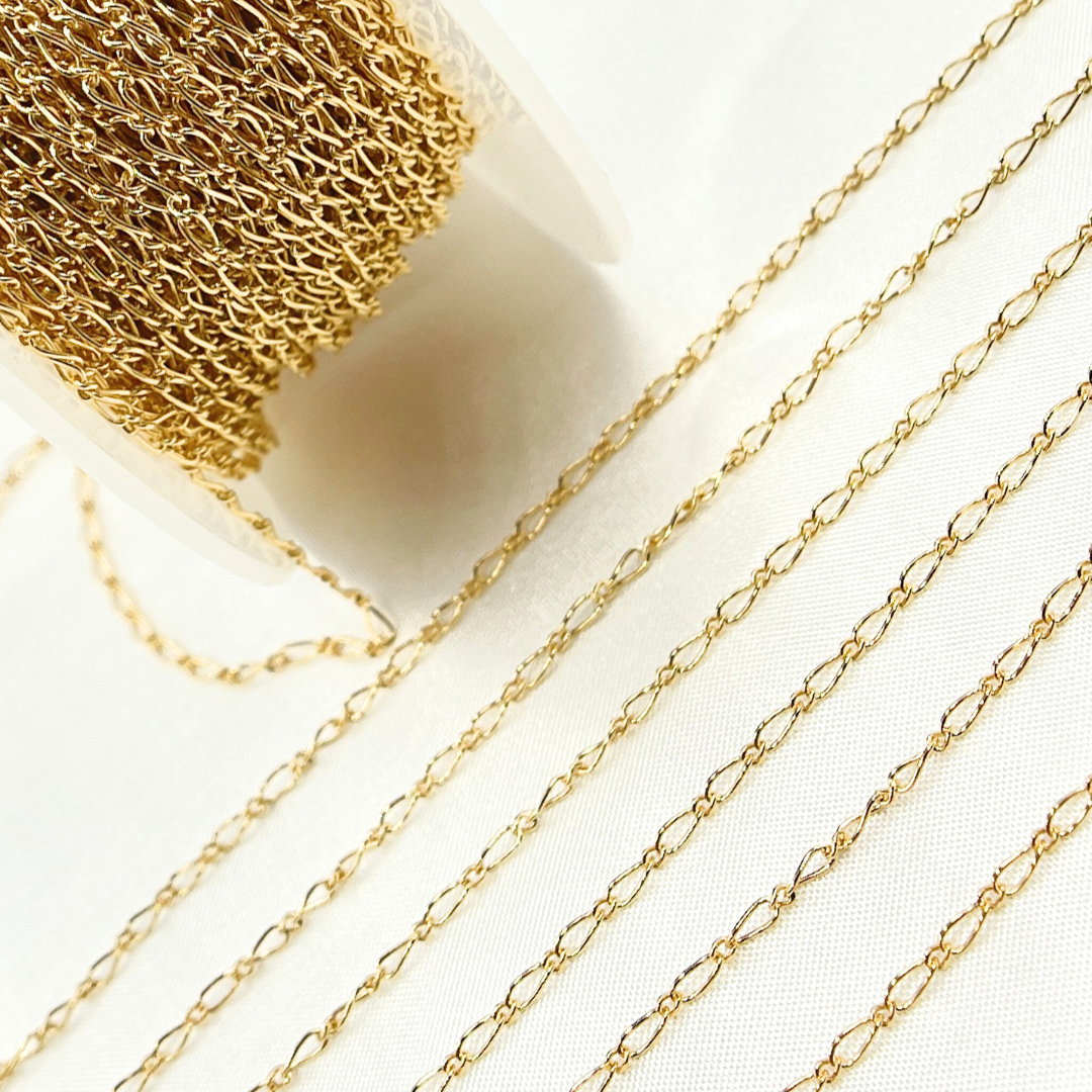 14k Gold Filled Figaro Chain.