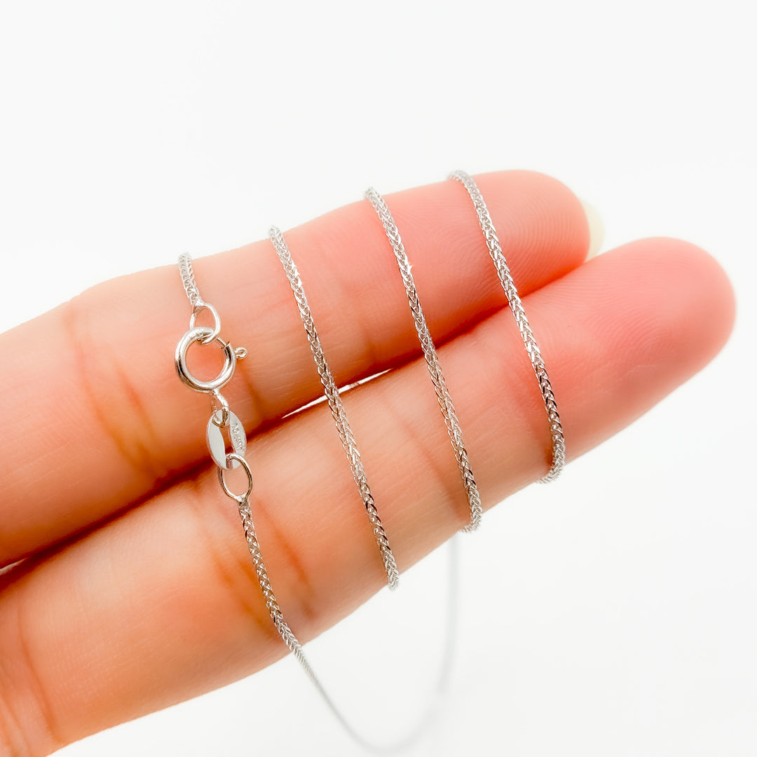 018SP3T4WG18K. 18K Solid Gold Wheat Chain