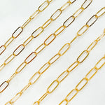 Load image into Gallery viewer, 2802FGF. 14K Gold Filled Flat Paperclip Link Chain
