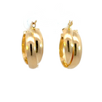 Load image into Gallery viewer, 15850021290.  14K Solid Gold Fancy Braided Hollow Hoop Earrings