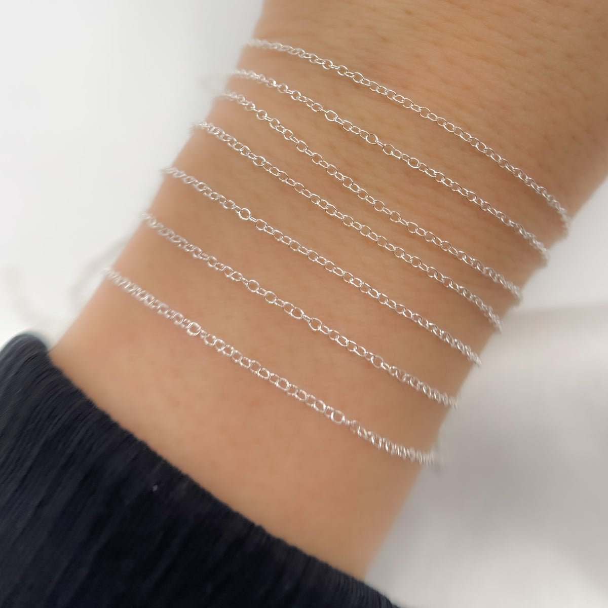 Sterling Silver Smooth Cable Chain