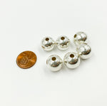 Load image into Gallery viewer, 925 Sterling Silver Seamless Beads 14mm
