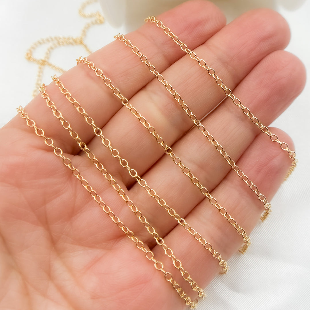 1617GF. 14K Gold Filled Cable Link Chain