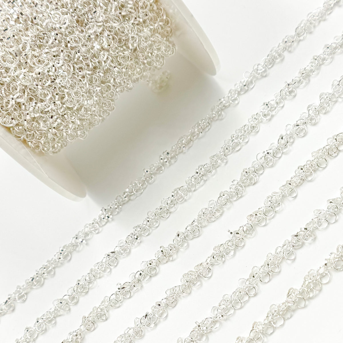 Sterling Silver Dangle Rings Chain