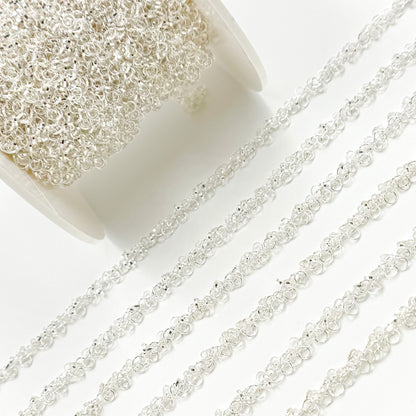 Sterling Silver Dangle Rings Chain