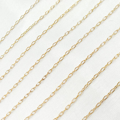 1218DGF. 14K Gold-Filled Smooth Cable Chain