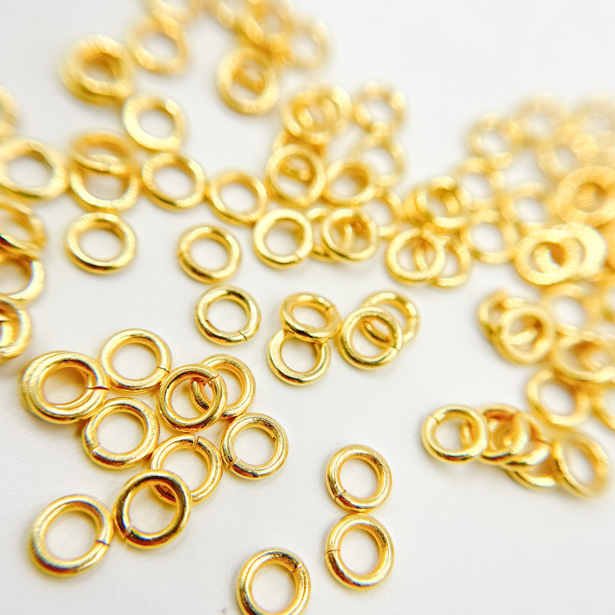 4MM Open Gold Plated Jump Ring