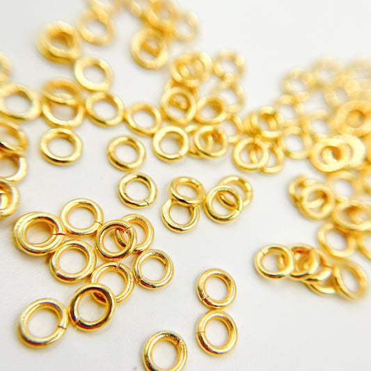 4MM Open Gold Plated Jump Ring