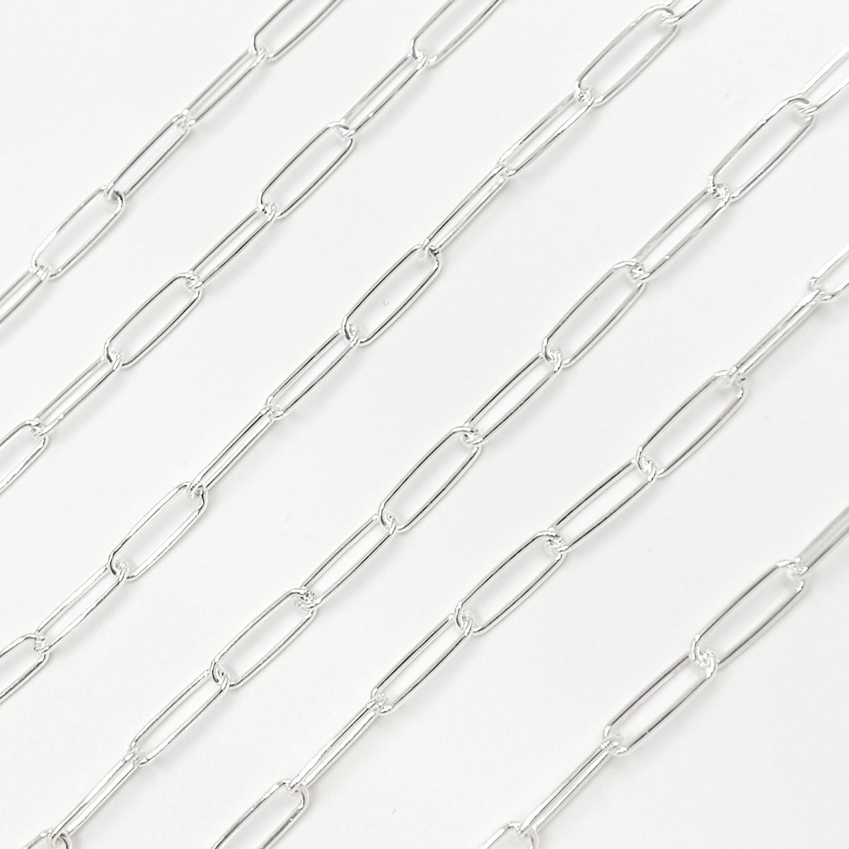 Sterling Silver Smooth Paperclip Chain