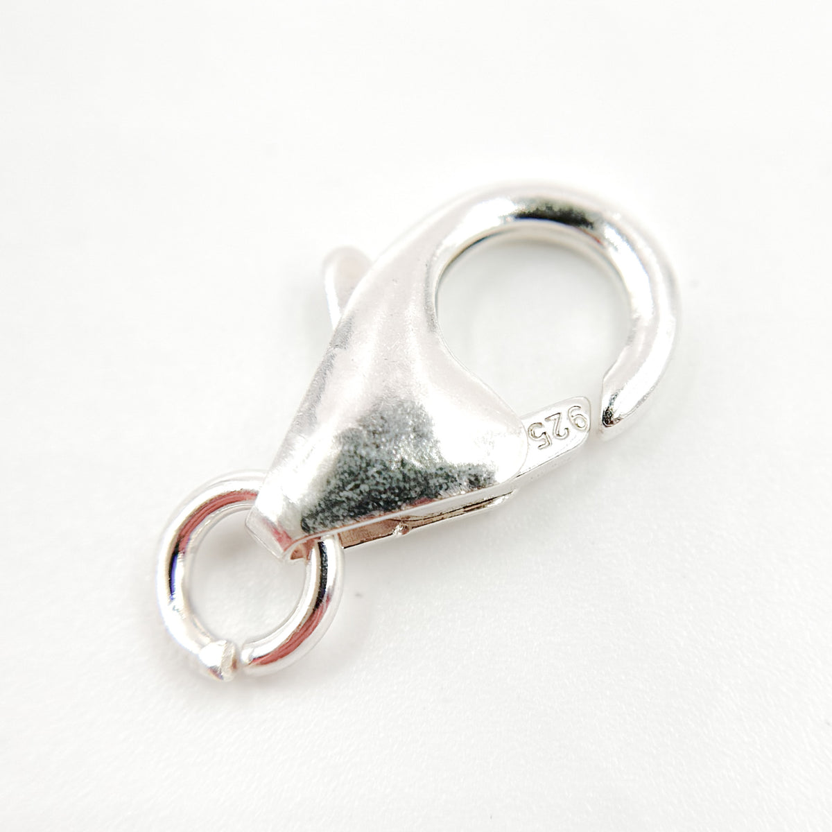 10MM White Sterling Silver Trigger Clasp