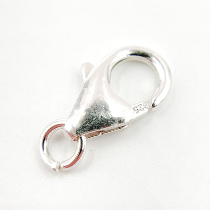 10MM White Sterling Silver Trigger Clasp