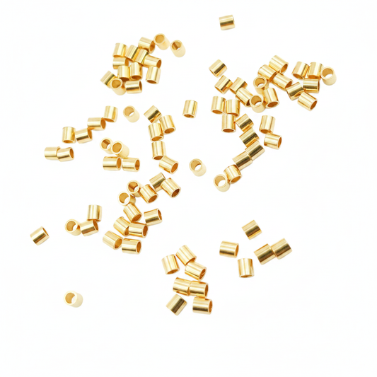 2925ST20X20. 2MM Gold Filled Crimp Tube