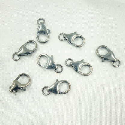 12MM Black Rhodium Trigger Clasp