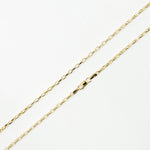 Load image into Gallery viewer, 100HVR5614000. 14K Solid Yellow Gold Diamond-Cut Oval Rolo Hollow Chain Necklace