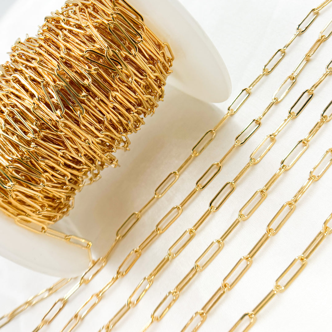 4002FGF. 14K Gold Filled Flat Paperclip Chain