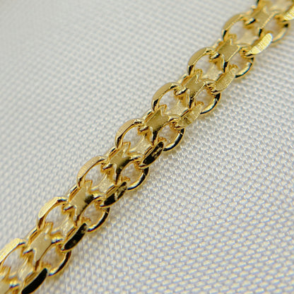 14K Solid Gold Bismark Bracelet