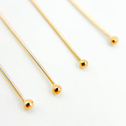 Gauge Gold-filled Ball 1 Inch Headpin