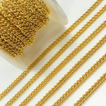 Load image into Gallery viewer, Y2GP. Gold Plated 925 Sterling Silver Hollow Round Curb Chain