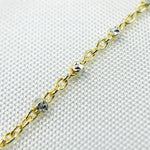 Load image into Gallery viewer, 025R02S1QS4B005. 14K Solid Gold Satellite Chain
