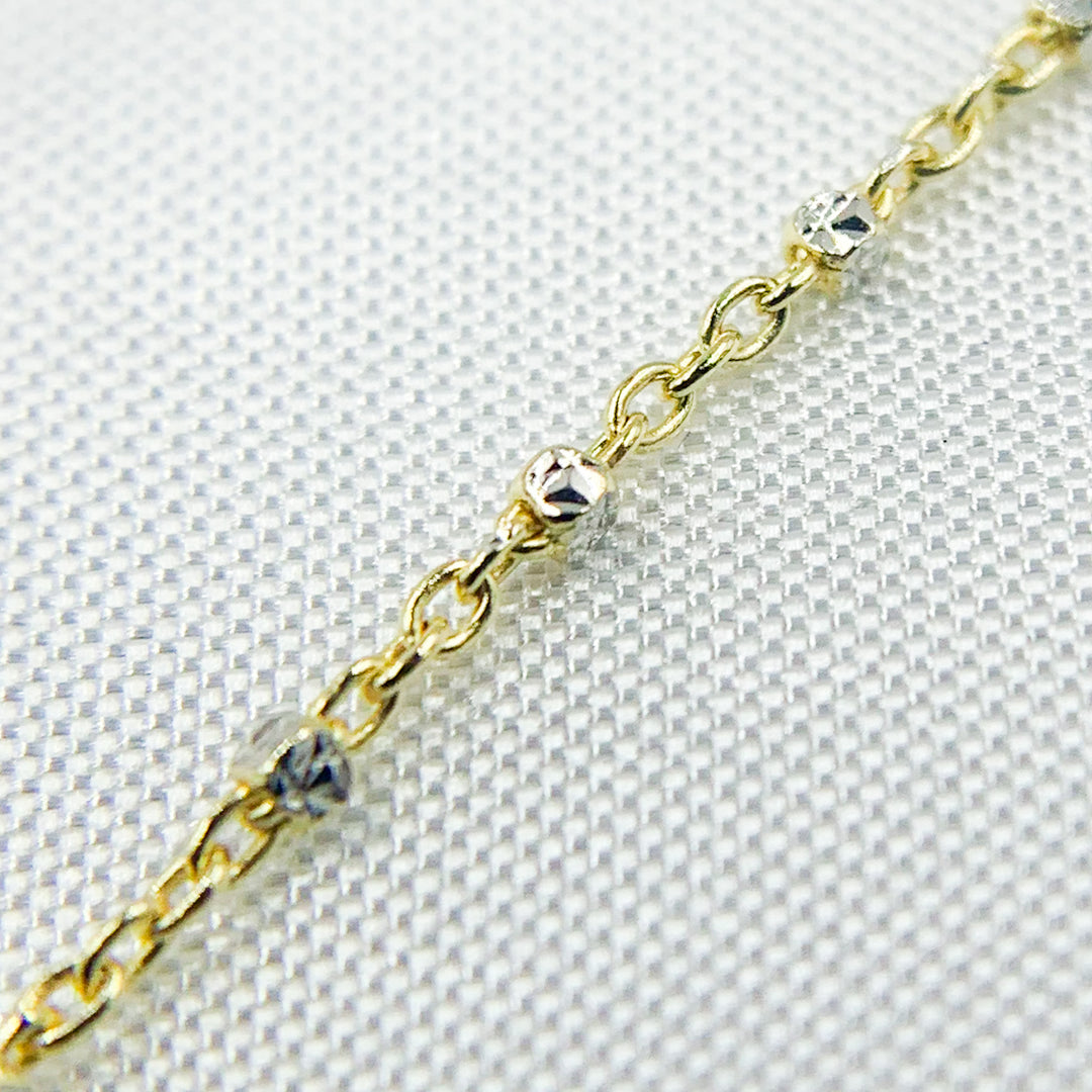 025R02S1QS4B005. 14K Solid Gold Satellite Chain