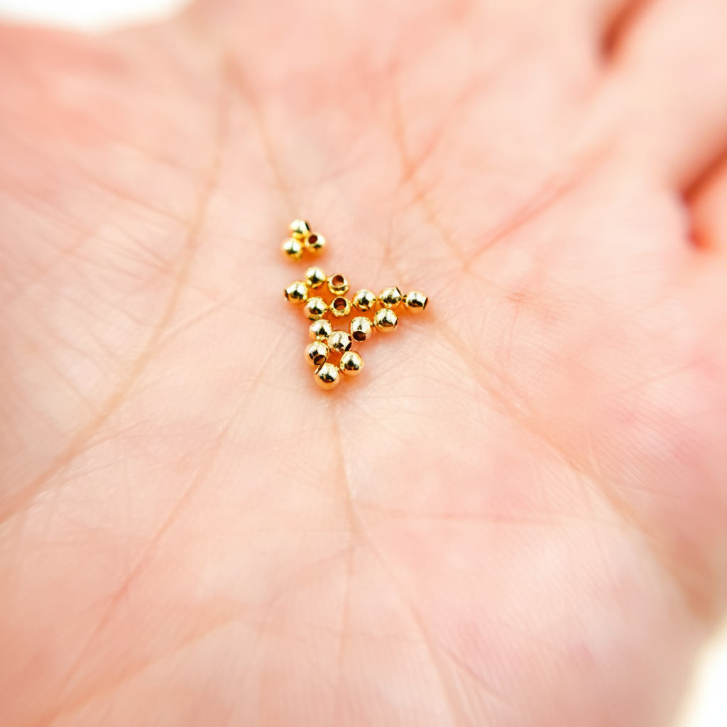 2925SB20H09. 2MM Gold Filled Seamless Beads