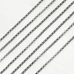 Load image into Gallery viewer, Oxidized 925 Sterling Silver Rolo Chain
