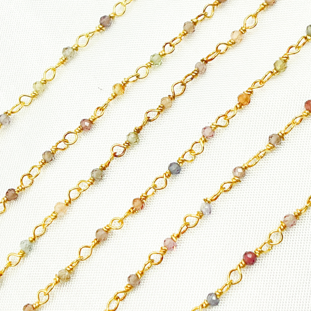 Tunduru Sapphire Wire Wrap Chain