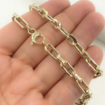 Load image into Gallery viewer, 568870G. 14k Solid Yellow Hollow Gold Long &amp; Short Link Chain
