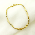 Load image into Gallery viewer, 14K42Bracelet. 14K Solid Gold Rope Bracelet
