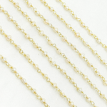 Load image into Gallery viewer, PRL55. White Freshwater Pearl Gold Plated Wire Chain
