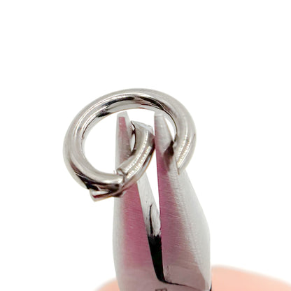 13MM Black Rhodium Sterling Silver Round Clasp