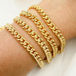 Load image into Gallery viewer, 7005GP. Gold Plated 925 Sterling Silver Smooth Curb Link Chain