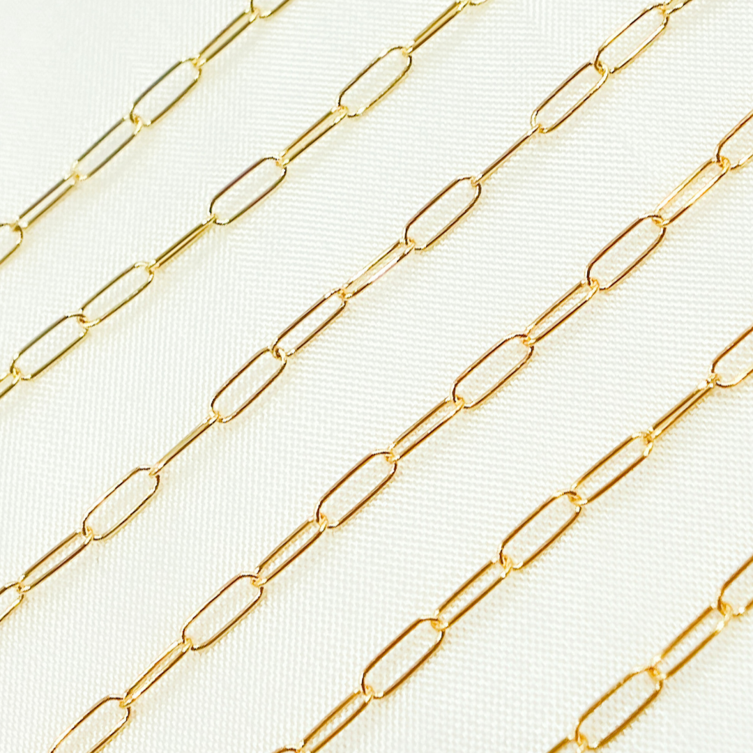 1606GF. 14k Gold Filled Smooth Paperclip Chain.