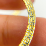 Load image into Gallery viewer, GER123. 14K Solid Gold Hollow Hoop with Engraving