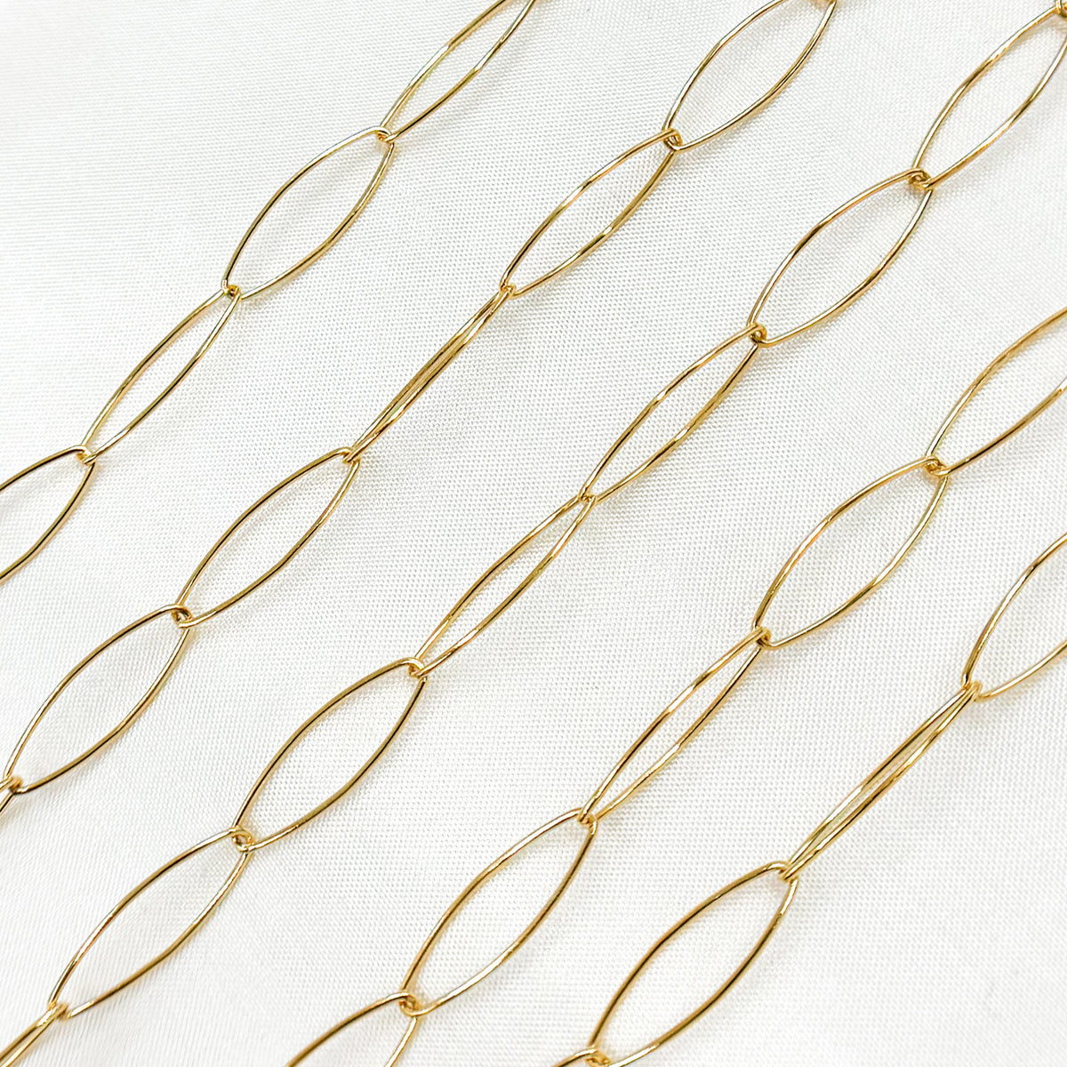 14K Gold Filled Marquis Link Chain