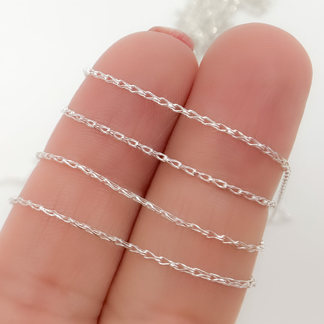 Z20SS. Sterling Silver Wheat Chain