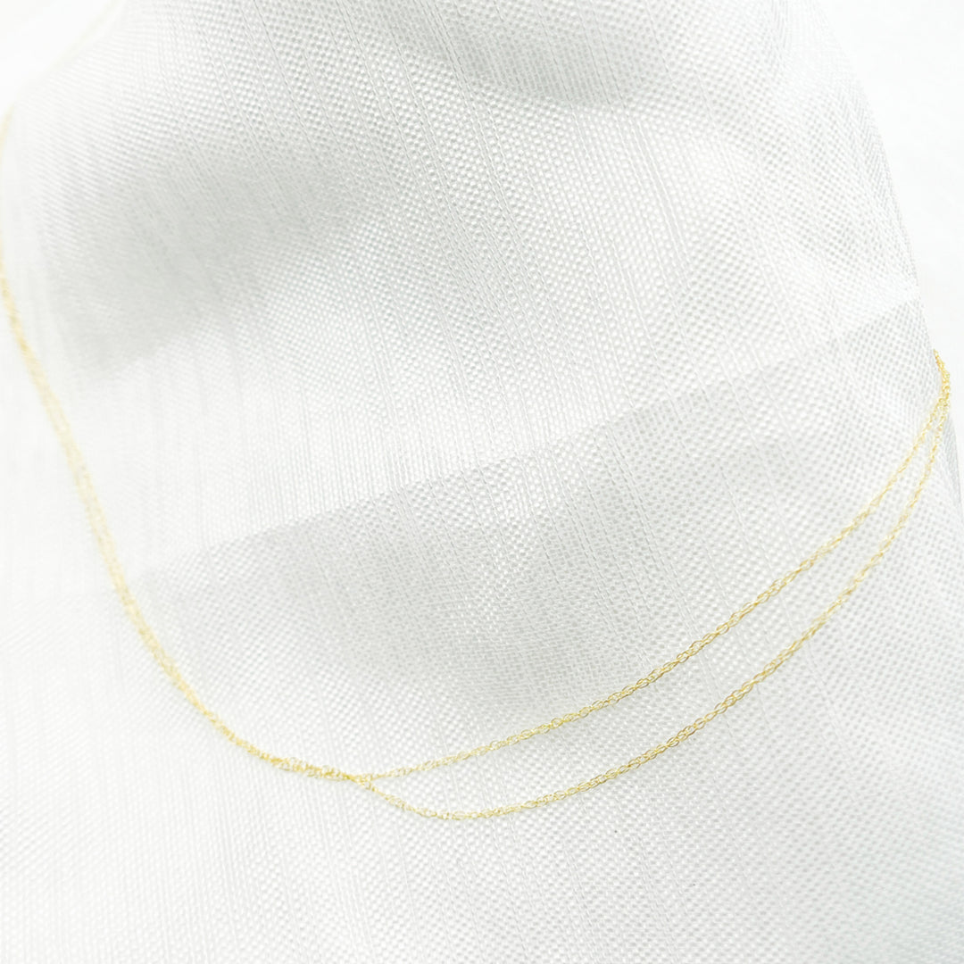 012C02. 14K Solid Gold Rope Chain