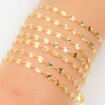 Load image into Gallery viewer, V301GF. 14k Gold Filled Diamond Cut Marina Link Chain