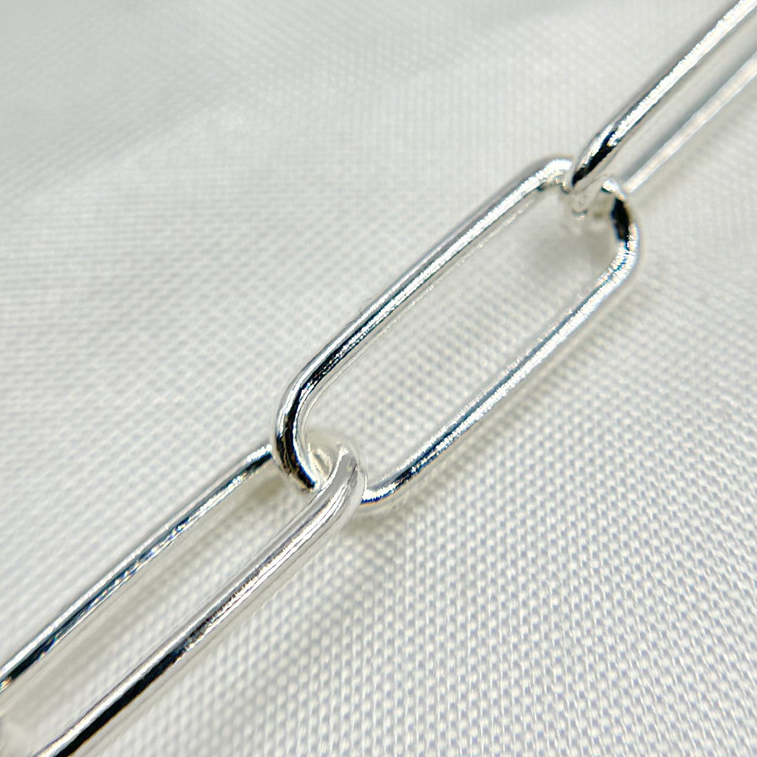 Sterling Silver Smooth Paperclip Link Chain