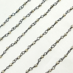 Load image into Gallery viewer, Pyrite Wire Wrapped Beads Chain. SPY3
